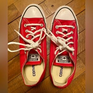 Converse Red and White Sneakers
